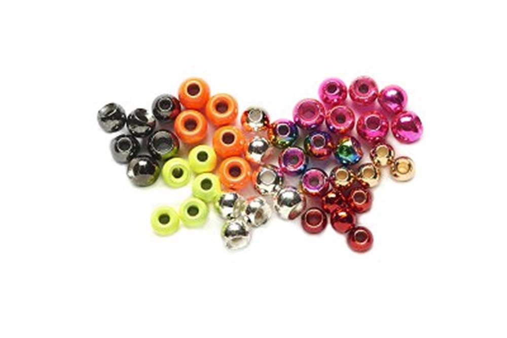 Veniard Tungsten Beads Countersunk 2.8mm Small Fluorescent Orange Fly Tying Materials For Weighted Fast Sinking Flies